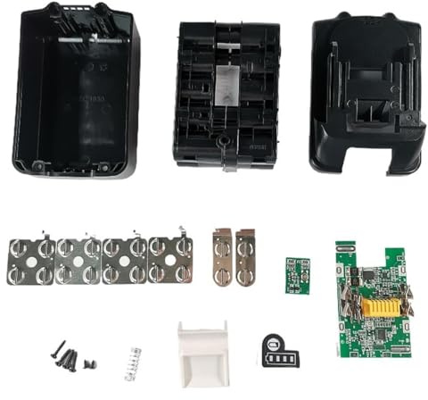 Namvo Batterilåda batteriplatta, batterihölje kompatibel med Makita 18 V 5 Ah batterier BL1850 BL1860 BL1830 BL1840