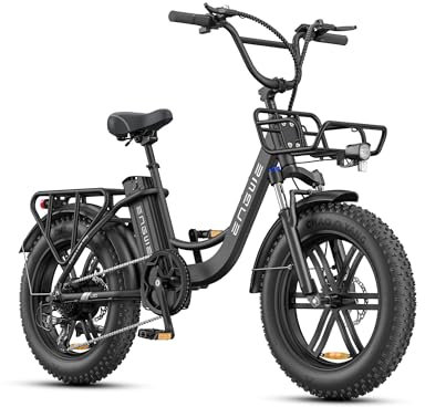 ENGWE E Bike Herren mit 48V 13Ah Batterie, 20 * 4.0 Zoll, 7-Gang Getriebe mit LCD-Display, 250W Motor & 25km/h, Reichweite bis zu 120km L20/L20 Boost