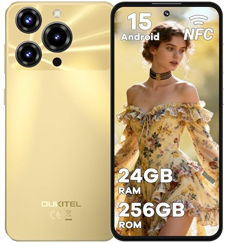 OUKITEL C69 Telefonos Moviles Libres - 7.2 Pulgadas HD+ 120Hz Telefono Movil Inteligentes 24GB +256GB/1TB Android 15 Smartphone 6000mAh Cámara 64MP+8MP 4G Dual SIM Face ID/Fingerprint/NFC/GPS/OTG