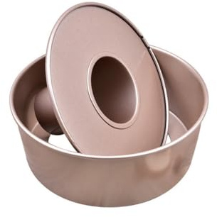 GARVALON Teglia Antiaderente per Torte Fondo Removibile 21X21X10 CM Stampo per Budino e Cheesecake Teglia da Forno Resistente Trattamento Anodico Adatta a Uso Professionale e Casalingo