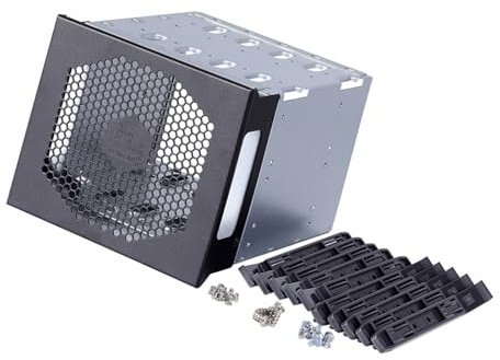 Mocoocouture 5-Bay Festplattenkäfig Computergehäuse Belegt 3 Optische Laufwerkspositionen Erweiterungsrack 3 5-Zoll Festplatten PC Gehäuselaufwerk