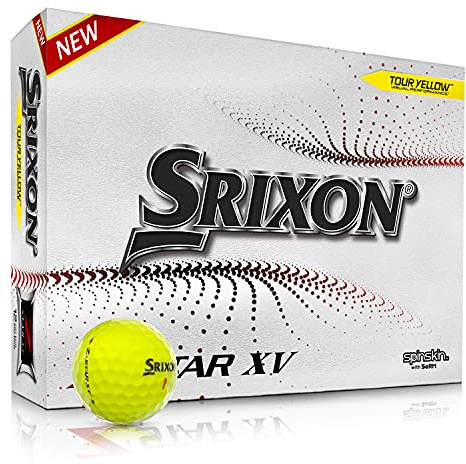 Srixon New Z Star XV 7 – dussin premium golfbollar – rundturnivå – prestanda – uretan – 4 delar – premium golftillbehör och golfgåvor
