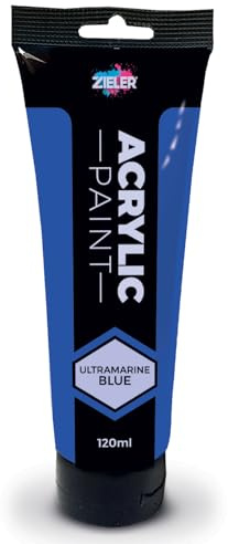 Zieler 120ml Acrylic Paints (Ultramarine Blue)