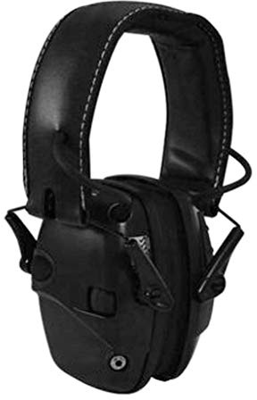 predolo Elektronischer Gehörschutz Hören Schallverstärkung Rauschunterdrückung Ohr für Die Jagd, Schwarz