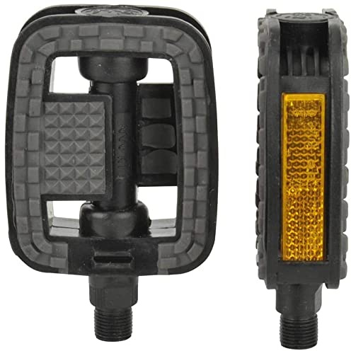Coppia Pedali per Bicicletta Antiscivolo con Catarifrangenti – Pedaliere Bici Robuste per City Bike, MTB e Passeggio – Attacco Standard 9/16” Alta Adesione