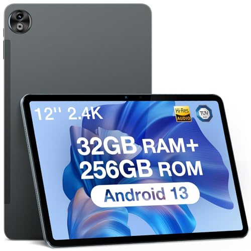 DOOGEE T20 Ultra Android 13 Tablet, 12 Zoll, 32 GB + 256 GB (TF 2TB), Helio G99 Octa-Core, 10800 mAh, 2,4K Display, 16 MP + 8 MP, 4G LTE/5G WiFi, Gaming, GMS/GPS/Widevine L1