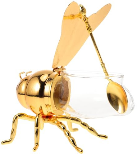 Garneck Sugar Storage Container with Lid European Classic Decorative Salt Jar Condiment Pot for Kitchen 5.5 Inch X 3.8 Inch X 3.1 Metal Craft