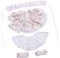 Luwecf Plüschfigur Hochzeitskleid Anziehpuppen-Outfit 38 cm Puppenkleidung für 14,96 Zoll Puppe, Rosa