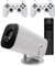 Proyector de Videojuegos, proyector de Juegos Retro HD 4K/1080P con 2 Controladores inalámbricos Que Incluye más de 36.000 Juegos clásicos y Modernos Entretenimiento Familiar navideño