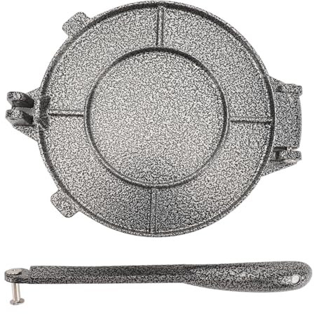 Presse à Tortilla avec Poignée 6, 3 Pouces en Alliage D'aluminium Pâte à Farine Taco Roti Maker Maison Petit Déjeuner Presseur Conception Manuelle Utilisée pour les Pains Plats