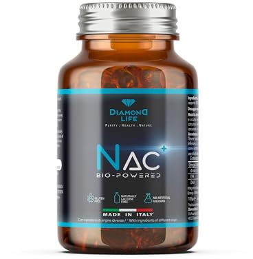 NAC BioPowered - Nutracéutico Bio-Potenciado en Acción Antioxidante y Detox - N-AcetilCisteína Precursor del Glutatión - Alta Biodisponibilidad - 90 Cápsulas
