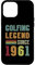 Golfer Legend 1961 64th Birthday Golf 64 Years Golfing Case for iPhone 12 Pro Max