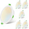 Sweier Spots LED Encastrés Ultra-Plats, à 3 couleurs réglables (3000K/4000K/6000K) 7W 600LM IP44 Étanche pour Salle de Bain, Cuisine, Salon Pack de 6