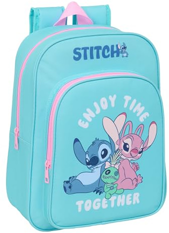 STITCH - Sac à dos scolaire pour enfants d'âge scolaire, confortable et polyvalent, qualité et résistance, 26 x 11 x 34 cm