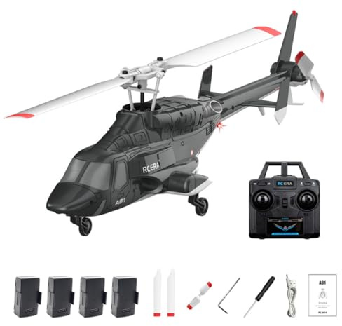 RC ERA A61 Air-Wolf RC elicottero, scala 1/52 2.4G 4CH singolo rotore elicottero elicottero militare con one-key start altitudine Hold telecomando per adulti e principianti