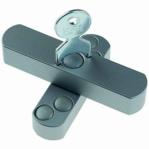 Fenstersicherung Bever Stuco-Safe Si21 Silber zweiflüglig