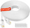 LAN Kabel 30 meter Weiß, Lang Netzwerkkabel Flach, Hochgeschwindigkeits Gigabit Ethernet Kabel, Cat6 RJ45 Weiss Internet Patchkabel für Router, Switch, Modem, Laptop, PS5, PS4, Smart TV, Xbox One