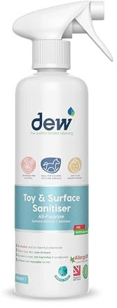 Mother & Baby Toy & Surface Sanitiser - 500ml – Natural, Baby Safe Sanitiser Spray - 99.995% Effective - Safe if ingested, Alcohol Free, No Rinse Formula