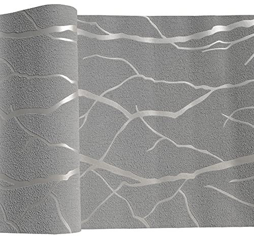 Thick Grey Velvet 3D Wallpaper for Bedroom Walls Living Room Background Flocked Tree Branches Embossed Wall Paper Home Decor