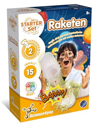 Science4you Lance-fusées pour enfants - Kit de construction de fusée avec 2 expériences pour enfants : Bottle Rocket - Jouets de fusées, jouets d'extérieur et cadeaux Jeux de jardin pour garçons et