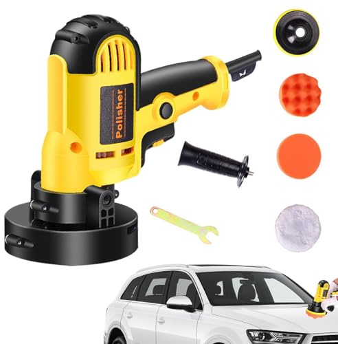 Yulokdwi Pulidora de búfer rotativa, búfer de mano para automóvil | Máquina pulidora de automóviles para detalles de automóviles | Lijadora portátil para automóviles para encerar, pulir azulejos y