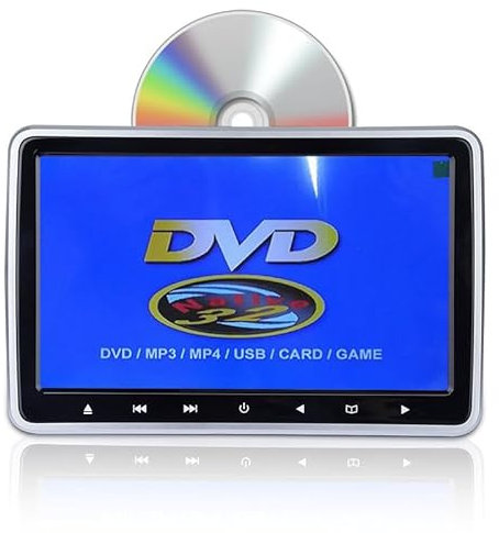 Reproductor de reposacabezas para coche, Monitor de DVD externo for reposacabezas de 10,1 pulgadas Monitor de DVD for reposacabezas de 10,1 pulgadas Monitor de DVD for reposacabezas de succión 10,1