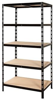 Callidus Baumarkt Schwerlastregal Rio 179x100x60 cm Tragkraft 875 kg schwarz Metallregal Kellerregal Lagerregal Steckregal Garage