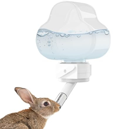 Fierudeng Botella para roedores | Botella de conejo,dispensador de comida y agua para animales pequeños en jaula y en casa
