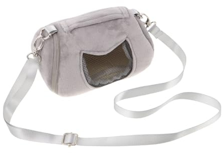 ARTSEWPLY Bolsa para Transportar Animales Pequeños con Fondo Plano Estable Transpirable y Segura con Cremallera Bolsa de Viaje para Hámster Ardilla y Conejos Portátil para Mascotas Pequeñas
