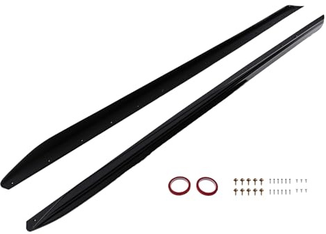 maXpeedingrods Body Side Skirts Extension Panels Kit for BMW G20 3 Series 4-Door Sedan with M-Sport Bumper Only 2019-2023, Car Side Skirt Running Boards ABS Black