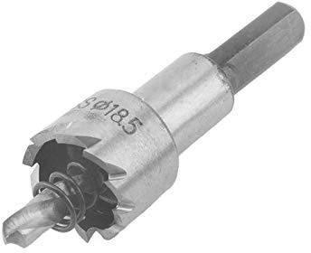 Aolidsive Sierra Perforadora para Metal de 18,5 Mm, Dientes de Carburo, Herramienta de Corte Rápido para Chapa y Acero Inoxidable