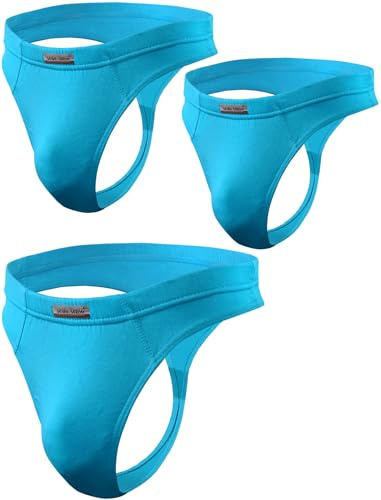 sesto senso Perizoma Uomo Micromodal 3 Pack String Tanga Sexy Ligerie M 3 Pack Turchese
