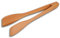 3x HOFMEISTER® Salatzange aus geöltem Kirsch-Holz, 30 cm, Servierzange aus Europa, Salat & Antipasti sicher greifen mit dem Holzbesteck, stabile Holz-Zange, langlebiges Salatbesteck