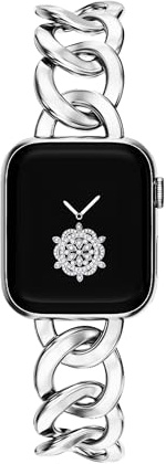 KAGOWEAR 38/40/41/42/44/45/46 mm kvinnor smartwatch-remmar för Apple Watch-serien SE3/11/10/9/8/7/SE/6/5, män coolt klockarmband för Iwatch SE3/11/10, (42mm-Series 11 10)/41mm/40mm/38mm, Zinklegering