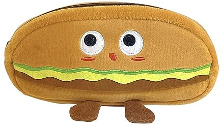 Raxove Sacs à Crayons - Support Portable pour Sac Papeterie en Forme de Hamburger | Papeterie Officielle pour école Adolescente, école secondaire