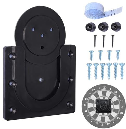 SLTAXAR Support de Fixation pour Fléchettes Support Mural Stable pour Fléchettes Support Cible de Fléchettes Fixation Fléchettes Murale Support Mural Fléchettes avec Accessoires pour Accrocher Soutien