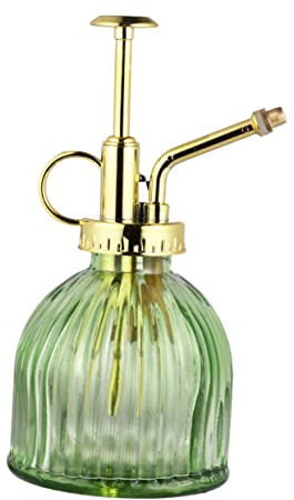 Kisangel 1stück Retro Sprühkanne Mit Goldfarbener Pumpe Kreative Gießkanne Für Pflanzen Geeignet Für Innen Und Außenbereich Große Kapazität Transparentes Design Zur Überprüfung