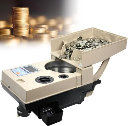 Contatore e selezionatore automatico di monete - 1200 velocità di conteggio monete/minuti, conteggio lotti e altro ancora