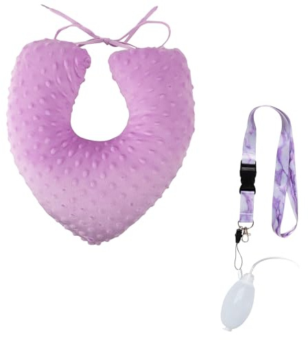 WEESTAAMO Kit de mastectomía, cojín de pecho en forma de V y banda de ducha para soporte de drenaje de mastectomía, accesorio ideal para mujeres en cirugía de cáncer de mama, tumorectomía o reducción
