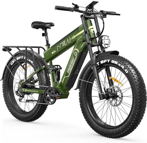 FREESKY 2026 Alaska Pro Dual Battery Electric Bike for Adults, 48V 45AH 200 Miles Long Range Dirt E Bike, 26 Fat Tire Fast Mountain EBike, Full Suspension & Hydraulic Brakes UL 2849 Certified by TÜV