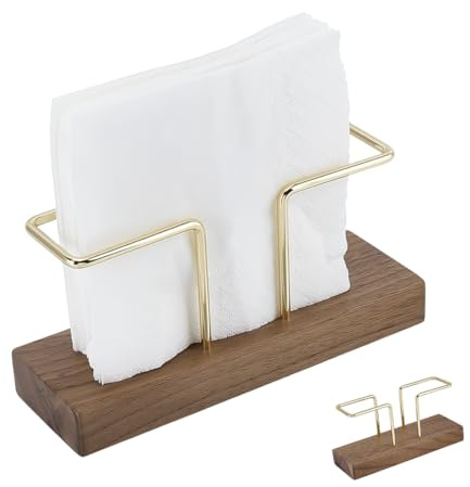 CRAFTYMELODY 1 soporte para filtro de café, soporte de madera, almacenamiento de filtro de café, recipiente dorado para filtro de café, soporte de nogal, contenedor de almacenamiento de papel de café