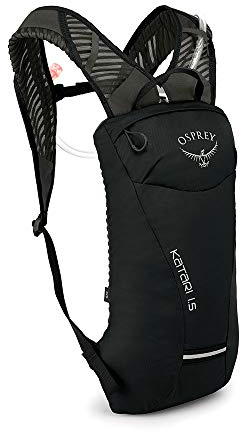 Osprey Katari 1.5 Trinkrucksack für Männer, mit Hydraulics™ LT 1,5-Liter-Trinkblase - Black (O/S)