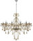 TRY-YEAN Lampadario Moderno Cucina a 10 Braccia Lampadario Cognac Cristallo Sospensione Classico K9 Cristalli Gocce con Catena Regolabile per Camera da Letto Soggiorno Sala da Pranzo Ristorante E14