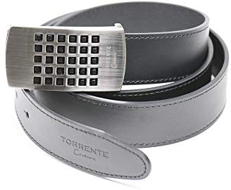 torrente - Ceinture Reversible Noir/Marron - Cuir - Taille Ajustable - Dimensions : 120 x 3,5 cm - Boucle détachable - Ceinture homme Couture 8