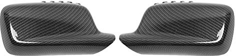Rückspiegel Abdeckung, Fydun 2pcs Auto Kohlefaser Rückspiegel Abdeckkappe Gehäuse Spiegelkappen Fit für 3er E46 2000-2006 / 7er E65 E66 2002-2008