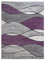 SrS Rugs® Impulse - Area Rug for Living Room, Bedroom, Hallway Runner Rug - Abstract Geometric Design - Provides Home with Comfort and Warmth (Purple Waves, 120cm x 170cm)