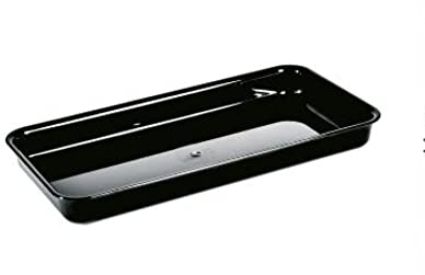 MAQA Plateau de comptoir A3 à bord arrondi 22x44 cm, plateau de comptoir alimentaire pour présentoir, plateau de boucherie et charcuterie 44x22xH2.6 cm/1