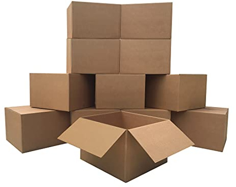 UBMOVE Large Moving Boxes 20 x 20 x 15 Pack of 12, Corrugated Cardboad Boxes For Packing, Shipping, Packing & Moving