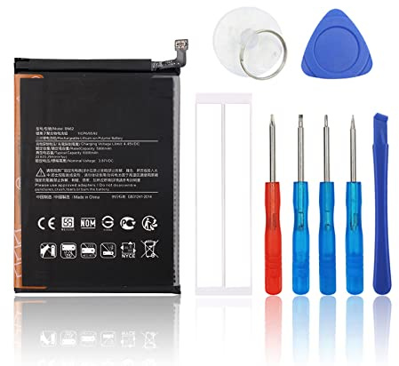 SwarKing Ersatz Akku Kompatibel mit Redmi Note 9 4g M2010J19SC & Poco M3 M2010J19CG, M2010J19CI & Redmi 9 Power M2010J19SI, M2010J19SL BN62 with Toolkit