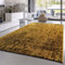 TT Home Wohnzimmer Teppich Esszimmer Boho Vintage Design Abstrakte Sisal Optik Mit Fransen Moderner Style Flachgewebe, Farbe: Gelb, Größe:80x150 cm